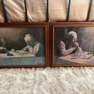 Vintage Framed Art Prints Set